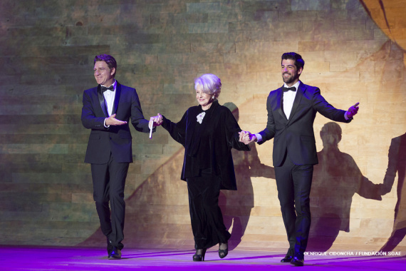 Lola Herrera, Juanjo Artero y Miguel Ángel Muñoz