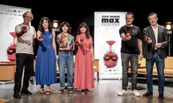 El teatro de la Comunidad Valenciana brinda por sus éxitos en los 28º Premios Max